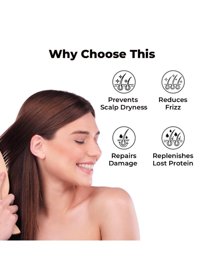 BRILLARE Professional Heavy Moisturising Mask | Repairs Dry & Damaged Hair | Combats Frizz & Scalp Dryness | Makes hair Smooth & Manageable | For Men & Women (125 g)  - Image 3