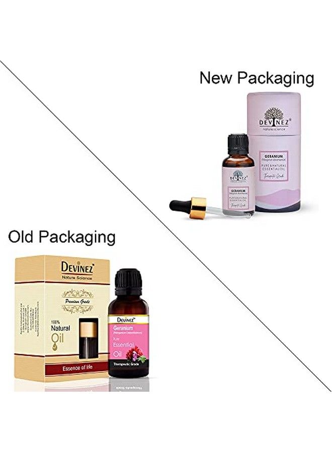 Devinez Geranium Essential Oil 100% Pure Natural & Undiluted Natural Plant Extract For Radiant Skin Relieving Acne 50Ml - Image 3