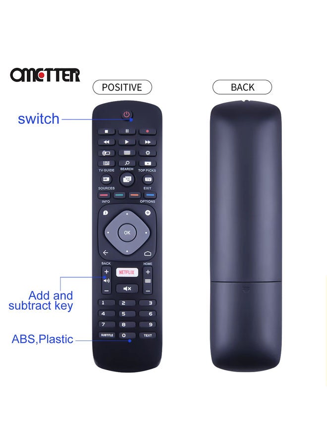 OMETTER جهاز تحكم عن بعد لتلفاز PHILIPS HOF16H303GPD24 NETFLIX Fernbedienung 398GR08BEPHN0011HL ل 43PUS6262/12 - Image 4