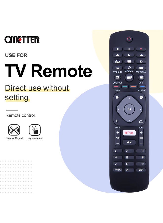 OMETTER جهاز تحكم عن بعد لتلفاز PHILIPS HOF16H303GPD24 NETFLIX Fernbedienung 398GR08BEPHN0011HL ل 43PUS6262/12 - Image 5