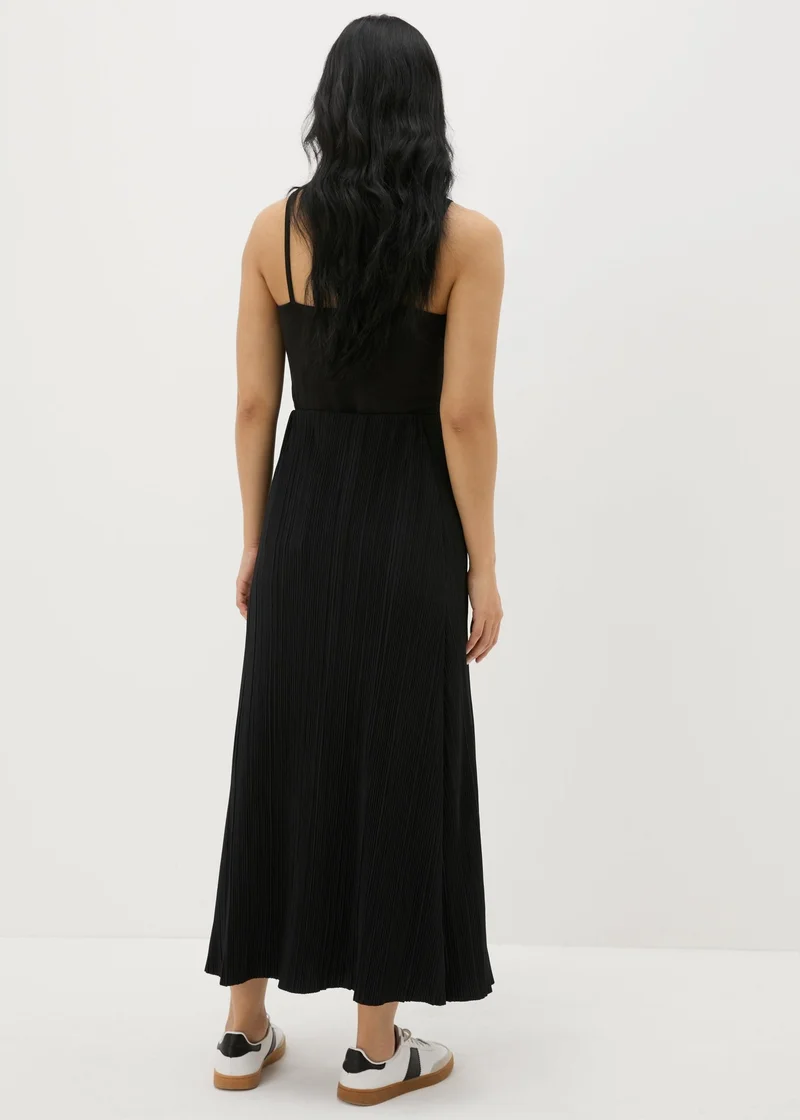 Matalan Et Vous Black Plisse Midaxi Skirt