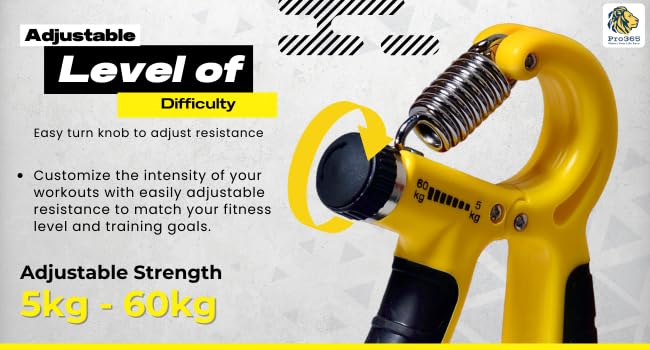PRO365 Adjustable Hand Gripper – Advanced Grip Strength Trainer for Endurance, Flexibility & Wrist Health | Precision Resistance for Hand Rehab, Fitness & Muscle Building - Image 5