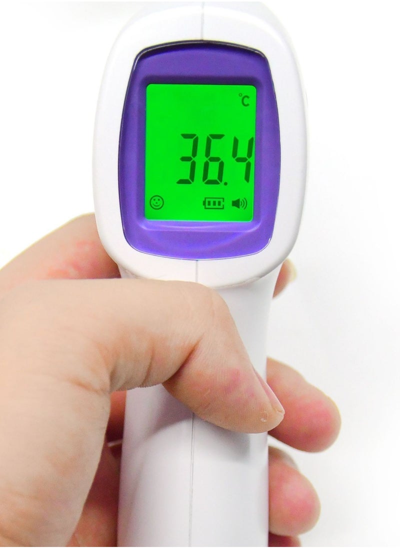 M MIAOYAN - M M Miaoyan handheld thermometer, non-contact household infrared thermometer, measures temperature in one second, automatically identifies abnormal body temperature (can be used on the wrist and foreh - Image 1