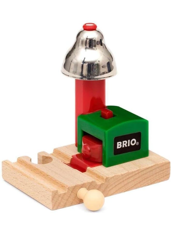 Brio Brio Magnetic Bell Signal, Green - Accessory for Toy Train Sets, Ages 3 and Up  - Image 2