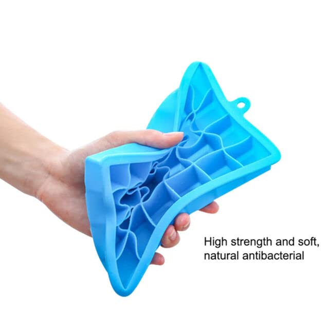 MoldBerry Silicon Ice Cube Square Shape Tray Flexible Perfect 24 Cavity Ice Cube Trays for Freezer Ice Cube MoldMoulds for Beer Whiskey Cocktail Bar Chocolate Ice Maker Pack of 1 Multi Color - Image 3
