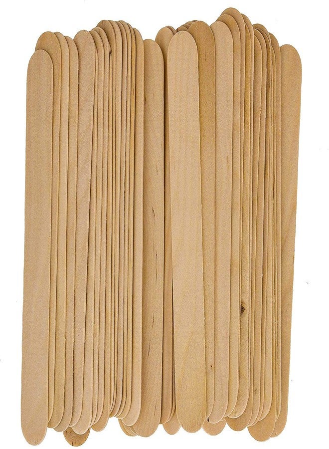 Boulevar 100 Large Wax Waxing Wood Body Hair Removal Craft Sticks Applicator Spatula - Image 1