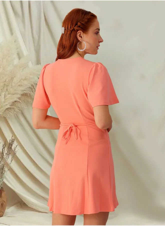 Freehand Women A-Line Casual Textured Shift Dress