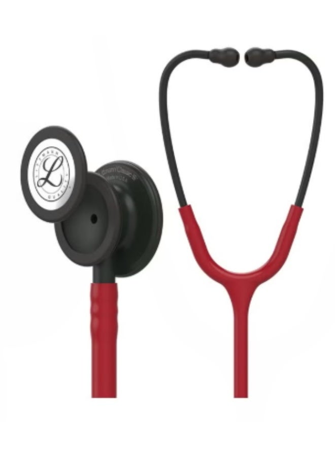 3M Littmann Classic III stethoscope - 27 inches, Black Burgundy, 5868 - Image 1