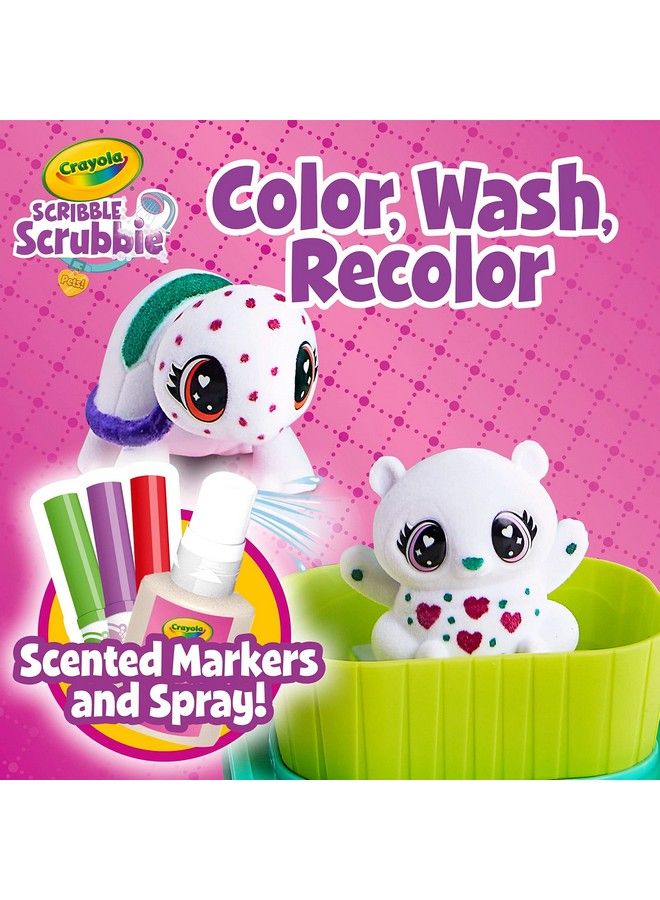 Crayola Scribble Scrubbie Pets Scented Spa Animal Toy Playset Includes Washable & Scented Markers Gifts For Girls & Boys Ages 3+ - Image 3