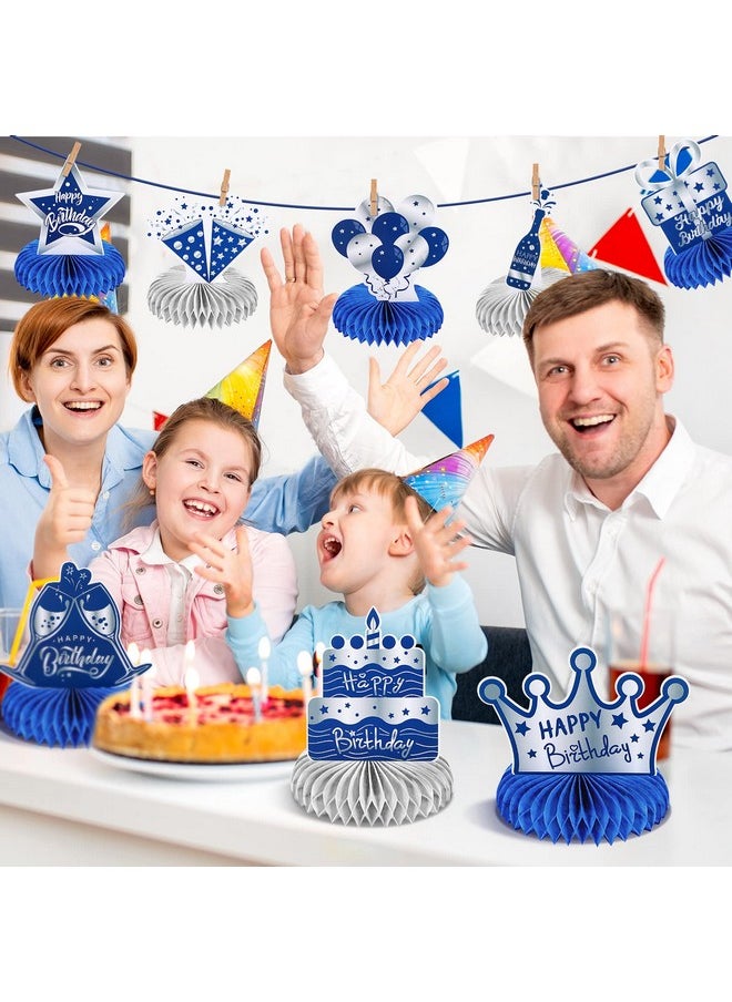 12 Pcs Happy Birthday Decorations For Men Blue Silver Honeycomb Centerpieces Party Supplies Paper Centerpiece Table Decorations Royal Table Centerpieces For Boys, Kids Party - pzsku/ZD8AD37EC3B870FF44524Z/45/_/1732777810/b19e85cc-4ecf-411e-8ed0-e8a87ebd38b0