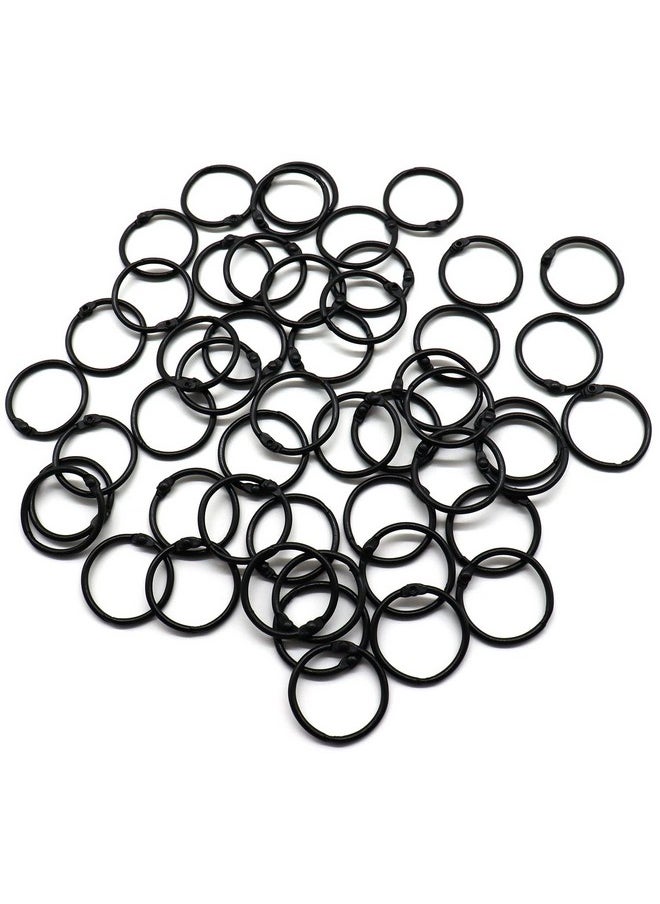 EastyGold Binder Rings Loose Leaf Book Rings Key Rings Paper Rings Metal Plated Hinged Rings Binding Rings Keychain Circlip Rings For Cards Keys Albums Notes 50 Pack 1 Inch  - Image 1
