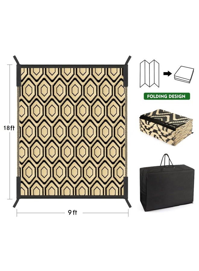fifame Outdoor Camping Rugs, Rug Patios Clearance Plastic Straw Rug Weatherproof Reversible Mats, Large Floor Mat for Outdoors, RV, Patio, Backyard, Deck, Picnic, Beach, Trailer, Camping - Image 2