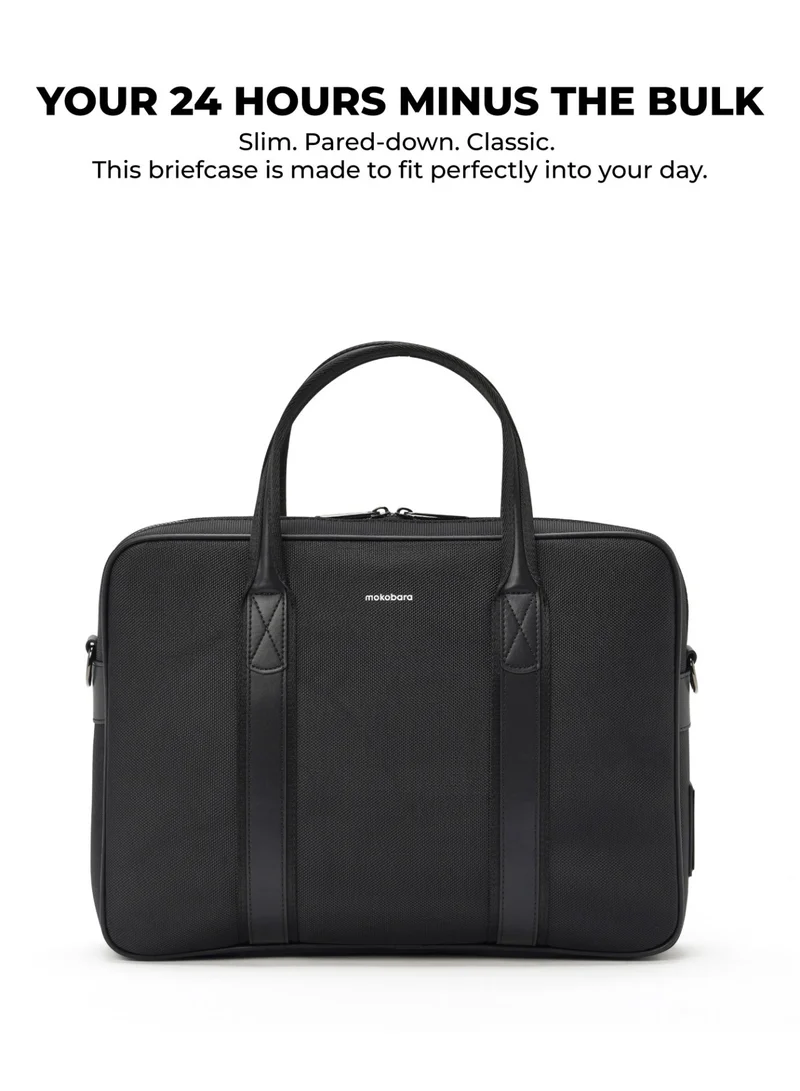 موكوبارا للتجارة ذ.م.م The Decaf Briefcase - Nylon Material | Crypto, Black