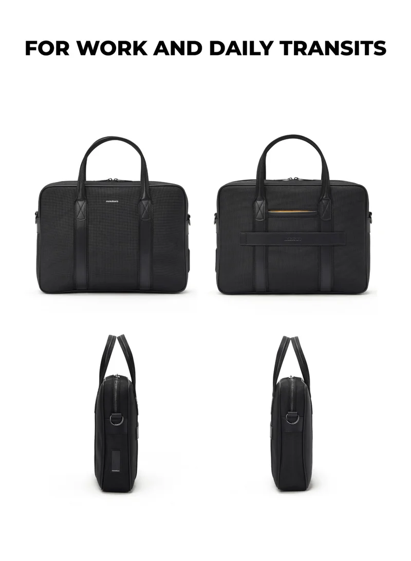 موكوبارا للتجارة ذ.م.م The Decaf Briefcase - Nylon Material | Crypto, Black