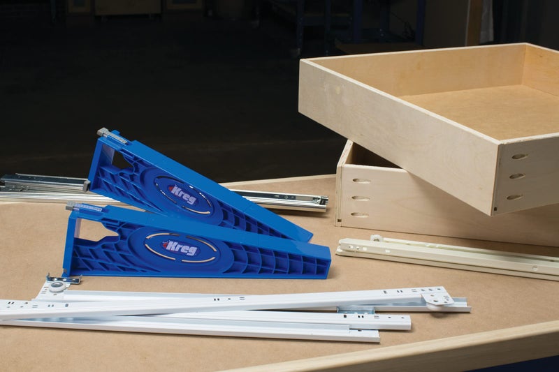 Kreg KHI-Slide & KHI-Hinge - 2 Drawer Slide Jigs & 1 Concealed Door Hinge Jig - Woodworking Tools - Image 3