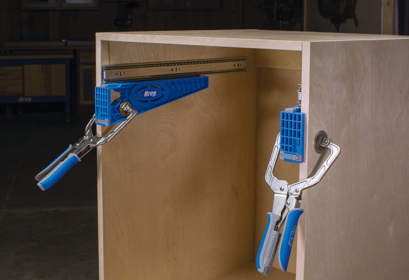 Kreg KHI-Slide & KHI-Hinge - 2 Drawer Slide Jigs & 1 Concealed Door Hinge Jig - Woodworking Tools - Image 4