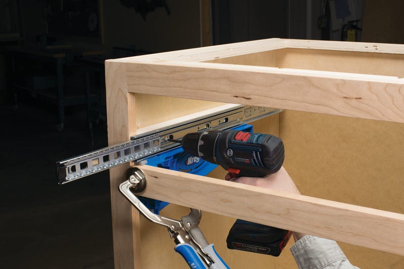 Kreg KHI-Slide & KHI-Hinge - 2 Drawer Slide Jigs & 1 Concealed Door Hinge Jig - Woodworking Tools - Image 5
