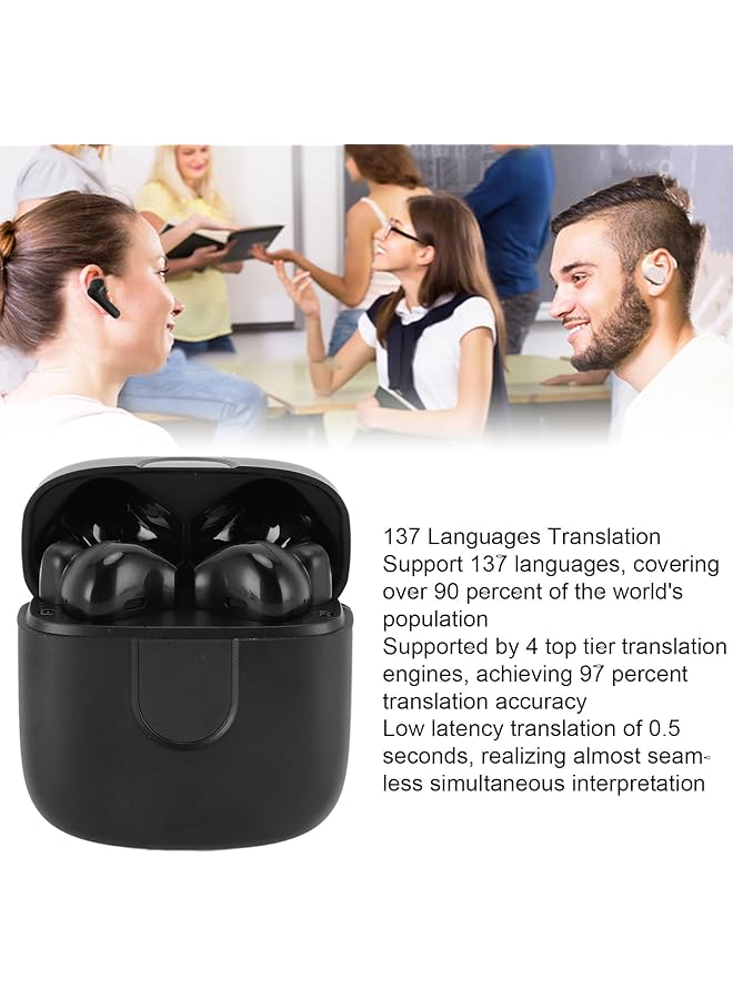 erorex Language Translator Earbuds Two Way Translator Device With App Support 137 Languages Translation 5.3 Online Offline Translator Earbuds Voice Translator - Image 2