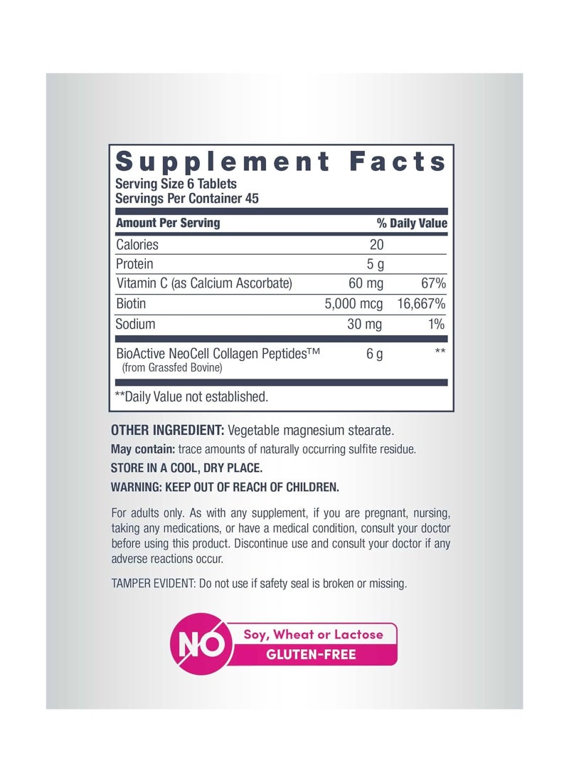 نيوسيل سوبر كولاجين وفيتامين C والبيوتين 270 قرصًا - Image 4