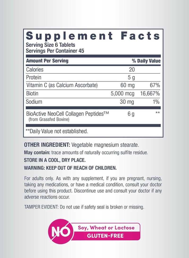 NEOCELL Super Collagen  Vitamin C And Biotin 270 Tablets - Image 3