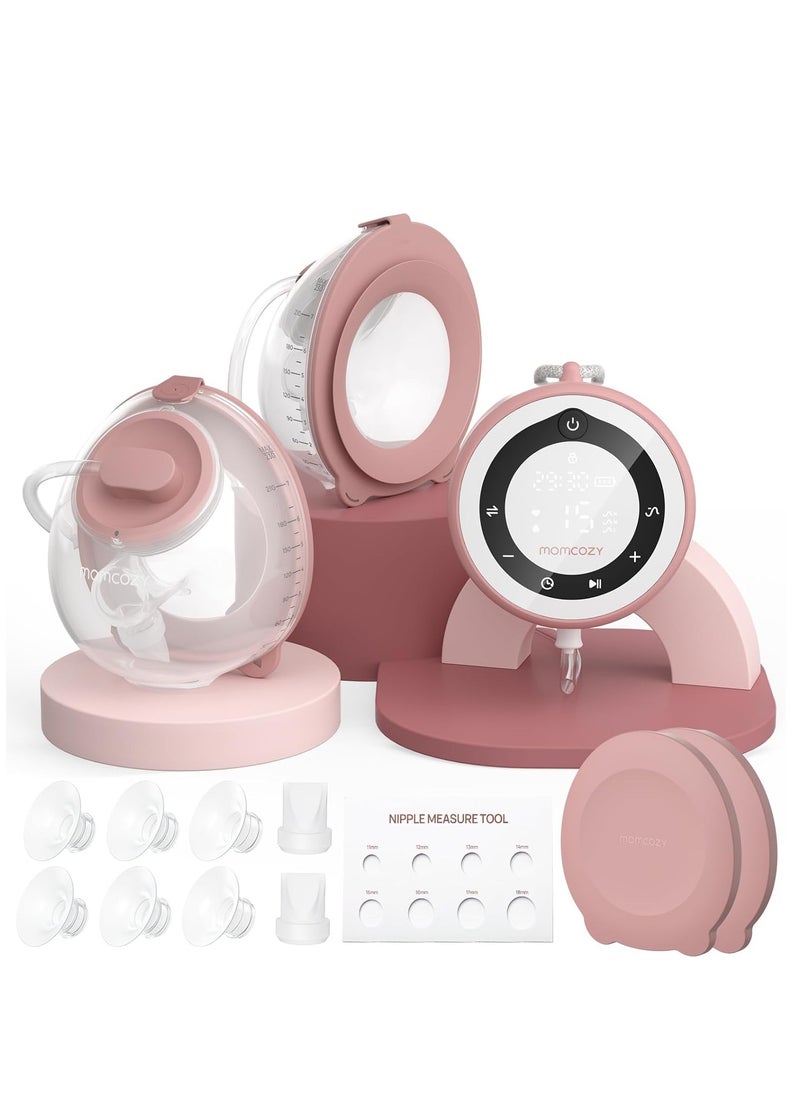 Momcozy Breast Pump V1 Pro Hospital-Grade, Upgraded Electric Pump with 3 Fine-Tuned Rhythms, Hands-Free & Portable Wearable Pump, 3 Modes 15 Levels  - Image 1