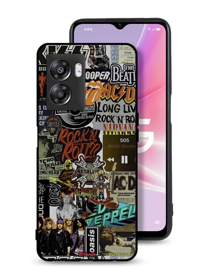 Tolwak Oppo A57 5G Protective Case Cover Long Live Rock N Roll - Image 1