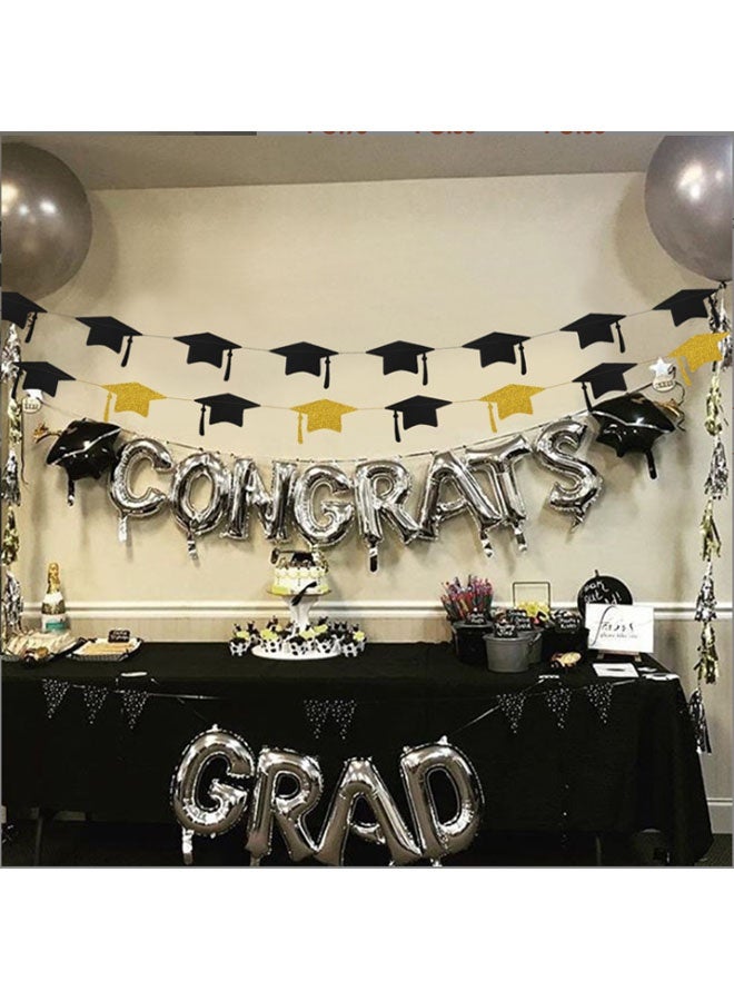 Tagkita Graduation Party Decoration 2026 – Graduation Cap Banner Garland 4m Graduation Party Hanging Decoration - Image 5