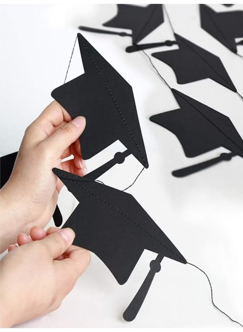 Tagkita Graduation Party Decoration 2026 – Graduation Cap Banner Garland 4m Graduation Party Hanging Decoration - Image 3