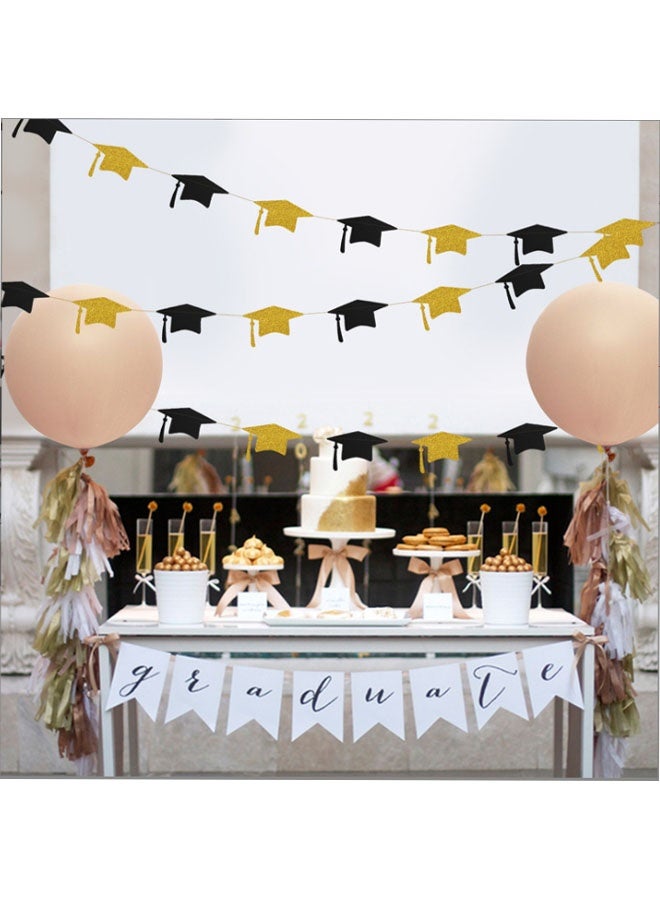 Tagkita Graduation Party Decoration 2026 – Graduation Cap Banner Garland 4m Graduation Party Hanging Decoration - Image 4