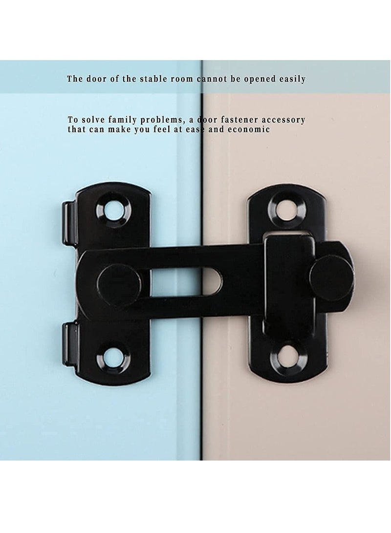 SYOSI Stainless Steel Flip Latch Gate Latches Bar Latch Safety Door Lock, Hasp Lock Sliding for Window Cabinet Room Accessorries,Brushed Finish - Image 3