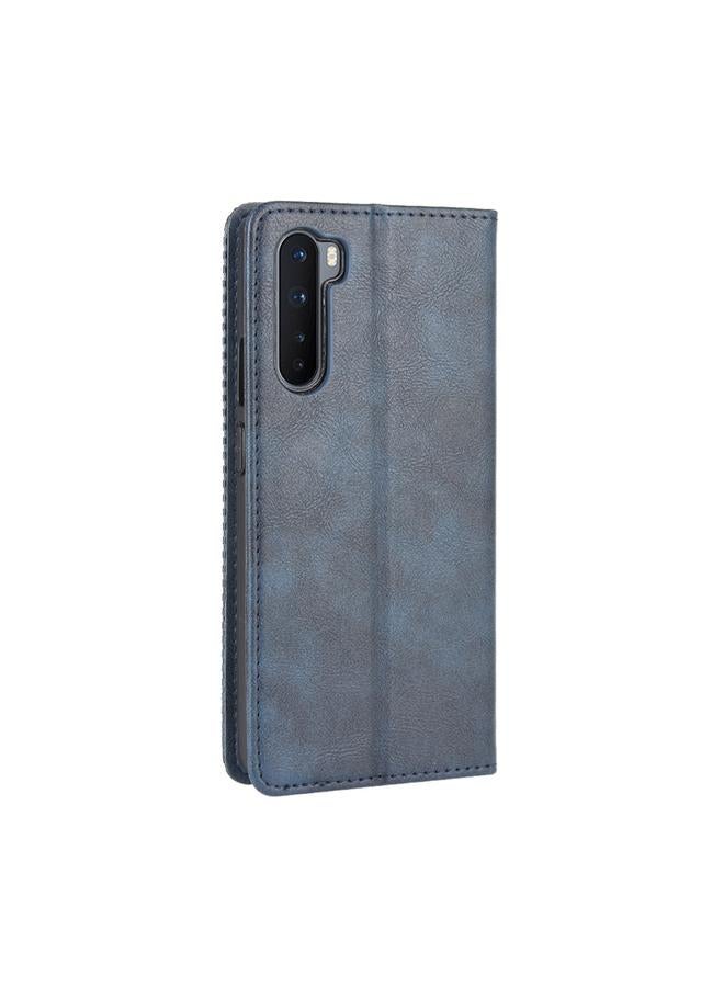 S-TOP Case For OnePlus Nord Magnetic Buckle Retro Crazy Horse Texture Horizontal Flip Leather Case with Holder & Card Slots & Photo Frame - Image 3