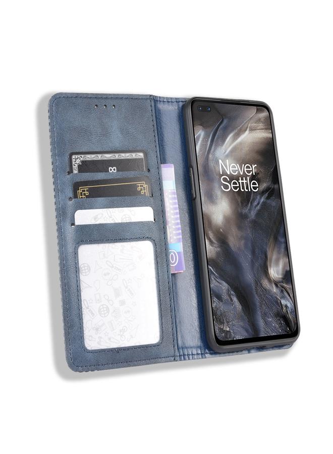 S-TOP Case For OnePlus Nord Magnetic Buckle Retro Crazy Horse Texture Horizontal Flip Leather Case with Holder & Card Slots & Photo Frame - Image 5