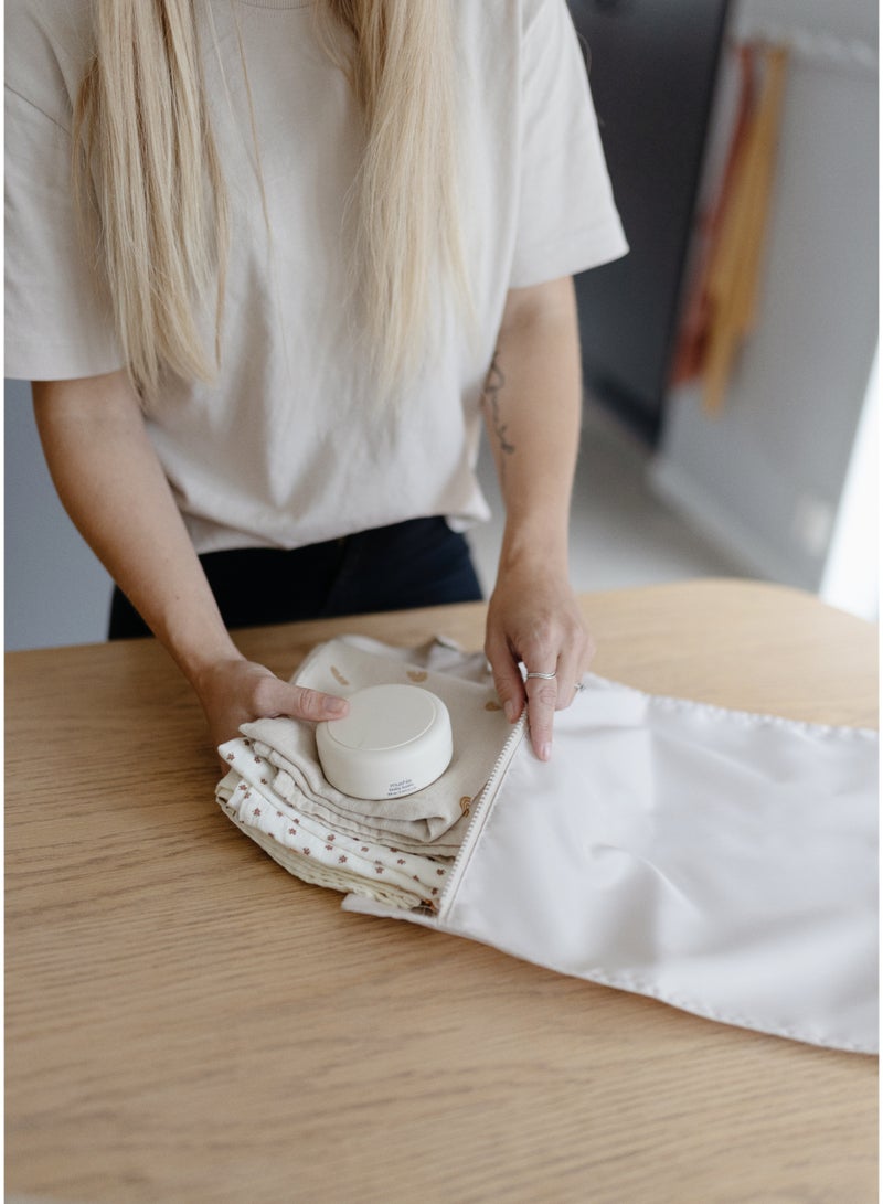 Mushie ​​Water Resistant Wet Bag- 2 Pack​ Fog - Image 2