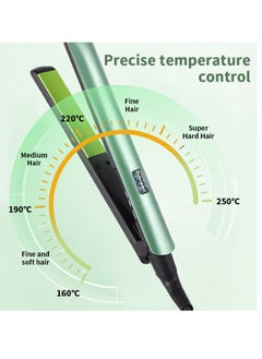 General Wave plate splint ceramic fast heating constant temperature straight plate clip does not damage the hair lazy straight hair clip hair straightener (green)  - Image 4