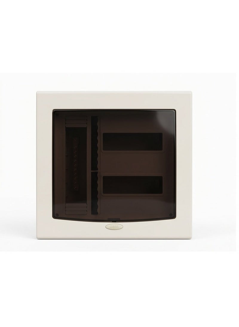 Plastic circuit breaker distribution panel with transparent door and 12-wire copper busbar - Image 5