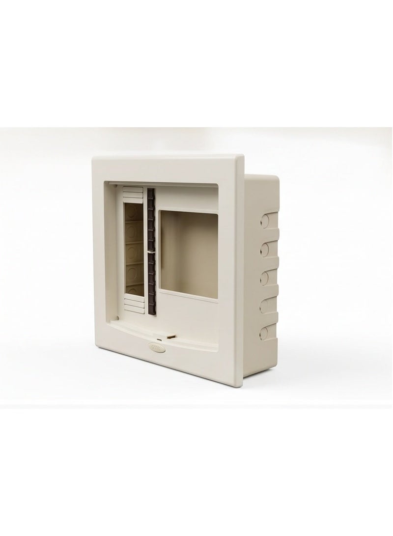 Plastic circuit breaker distribution panel with transparent door and 12-wire copper busbar - Image 3