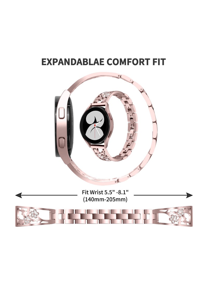 Zikra 20mm Watch Bands for Galaxy Watch 5/4 (40mm & 44mm), Classic (42mm & 46mm), Active 2 (40mm & 44mm), and Watch 5 Pro (45mm) - Stainless Steel Bracelets Compatible with Samsung. - Image 4