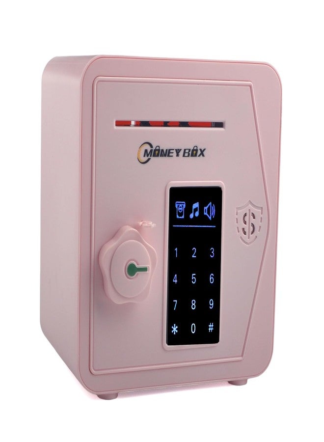 Ailejia Piggy Bank for Girls Boys Toy Large Electronic Money Coin Banks Money Saving Box with Password, Kids Safe Money Jar for Adults Great Gift Toy Bank for Kids (Pink) - Image 1