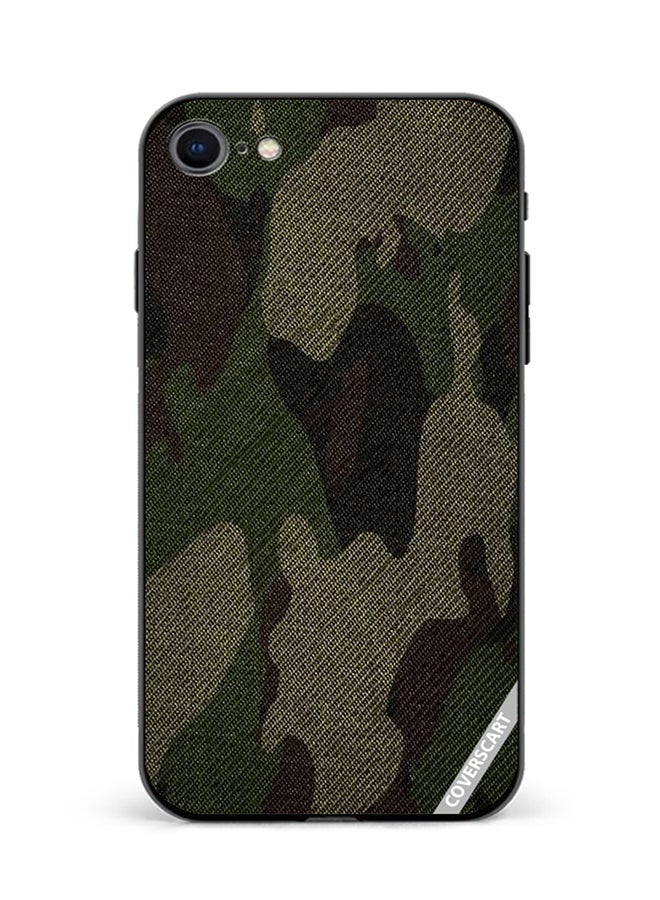 COVERSCART Protective Case Cover For Apple iPhone SE 2020 Camouflage-Style Design Multicolour