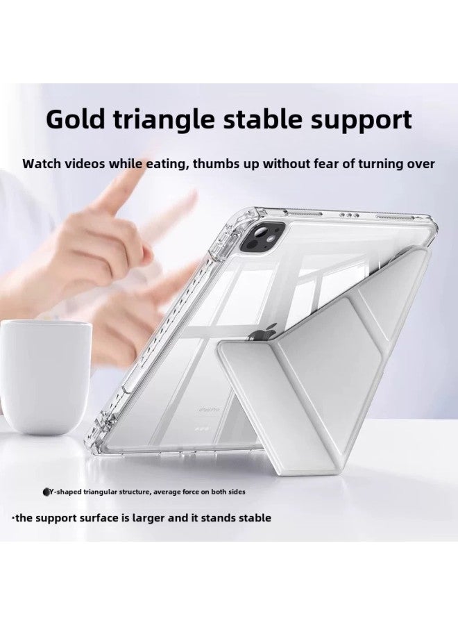 Suitable For Ipad Protective Cover 3 Y Mini7 Acrylic Air7/6 Anti-bending 10.2 With Pen Slot 11 Generation Flat Cover-Color:Sky Blue -Applicable Models:Pro18/20 Version - Image 3