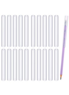 20 Pieces Chewable Clear Pencil Toppers For Sensory Kids Pencil Toppers Chewies Silicone Chewy Pencil Toppers Sensory Oral Motor Chew Aid For Anxiety Or Autism Adhd Sensory Integration Issue