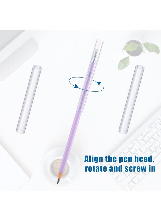 Pajean - 20 Pieces Chewable Clear Pencil Toppers For Sensory Kids Pencil Toppers Chewies Silicone Chewy Pencil Toppers Sensory Oral Motor Chew Aid For Anxiety Or Autism Adhd Sensory Integration Issue - Image 1