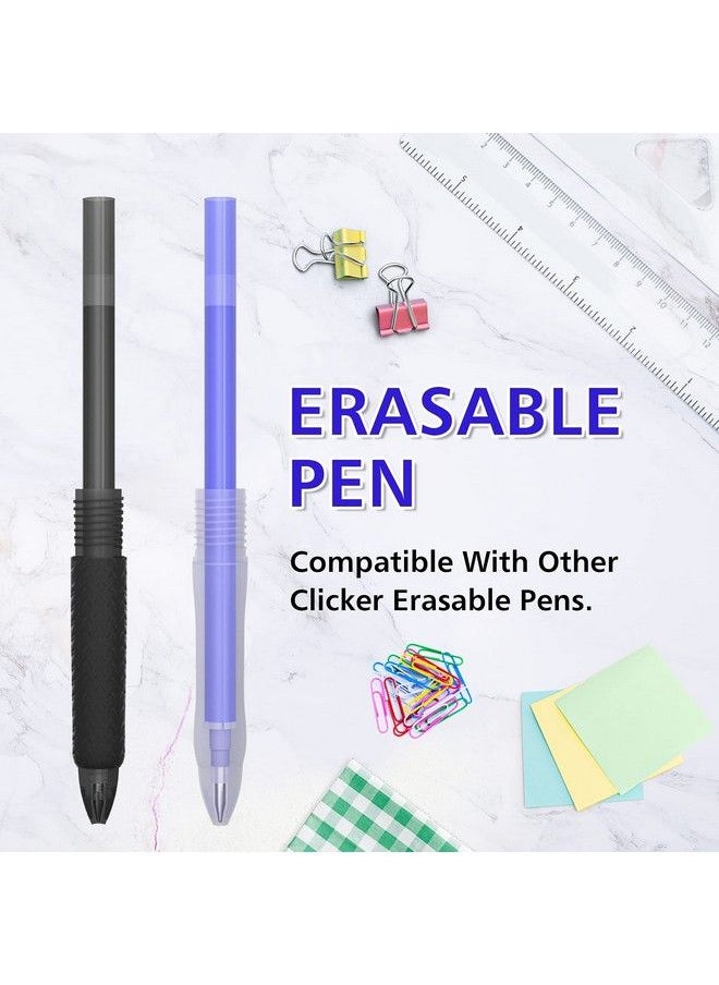 Vanstek - 12 Pack 6 Blue 6 Black Erasable Gel Pen Refills Gel Ink Refills Compatible With Frixion & Friction Erasable Pens Fine Point 0.7 Mm Perfect For Writing Planner & Crossword Puzzles - Image 1