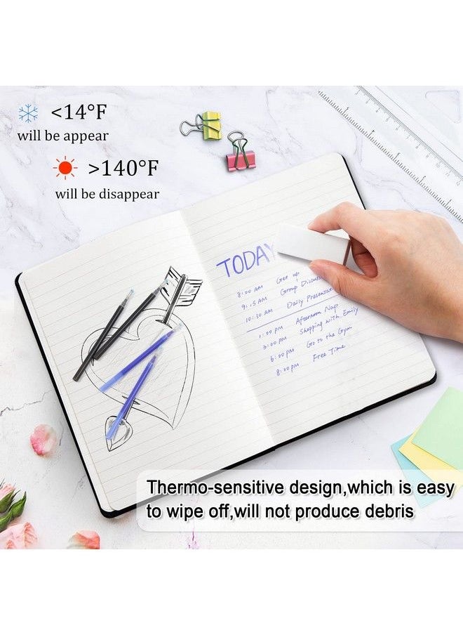 Vanstek - 12 Pack 6 Blue 6 Black Erasable Gel Pen Refills Gel Ink Refills Compatible With Frixion & Friction Erasable Pens Fine Point 0.7 Mm Perfect For Writing Planner & Crossword Puzzles - Image 1