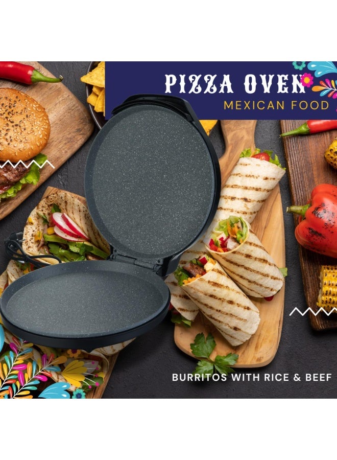 Tradeo Multi-Function 12.5" Pizza Maker – 6-in-1 Electric Cooking Appliance - Image 4