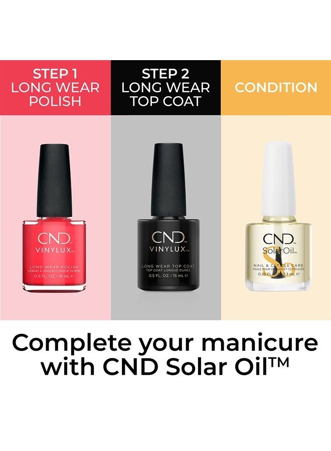 CND Vinylux Longwear Red Nail Polish, Gel-like Shine & Chip Resistant Color, Lobster Roll #122, 0.5 Fl Oz - Image 3