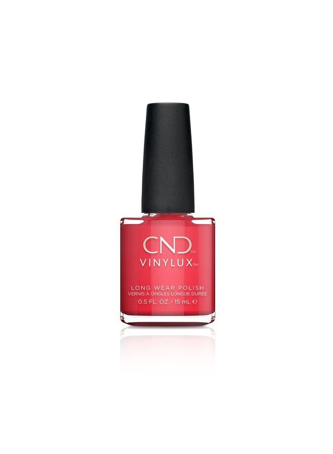 CND Vinylux Longwear Red Nail Polish, Gel-like Shine & Chip Resistant Color, Lobster Roll #122, 0.5 Fl Oz - Image 1