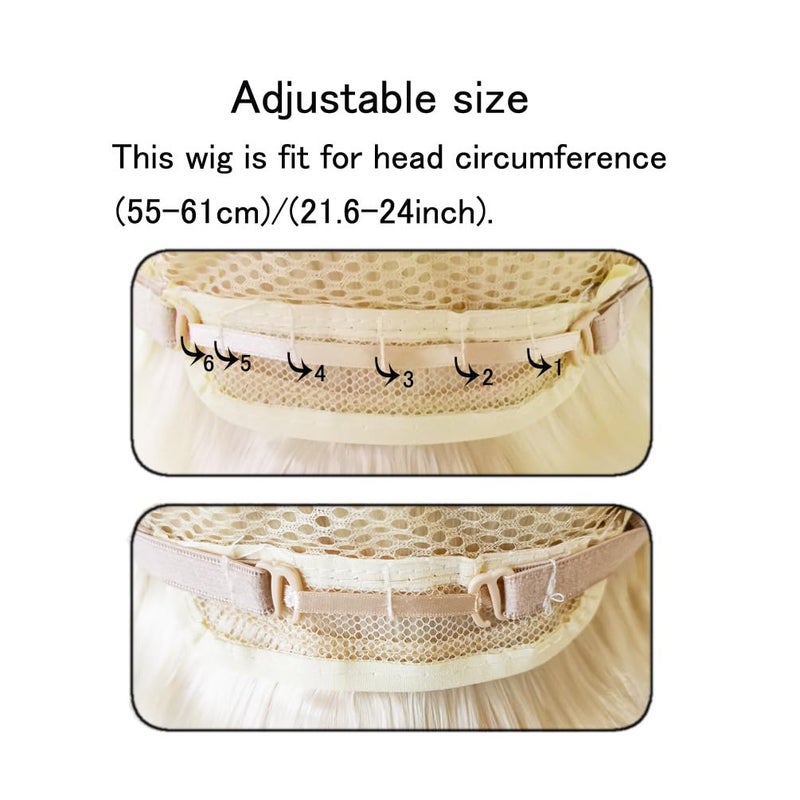 OMORFIEER Cool Mens Short Straight Platinum Blonde Wigs Male Man Party Cosplay Full Wig - Image 5