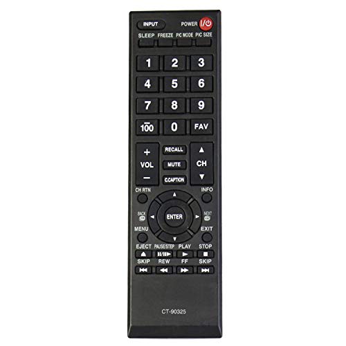 Beyution New CT-90325 Remote Control fit for Toshiba LCD LED TV 19AV600 19AV600U 19AV600UZ 19C100 19C100U 19C10U 19C1D 19C1DU 19L4200 19L4200U 19SL400 19SL400U (CT90325)(75014374)(75022871) - Image 5
