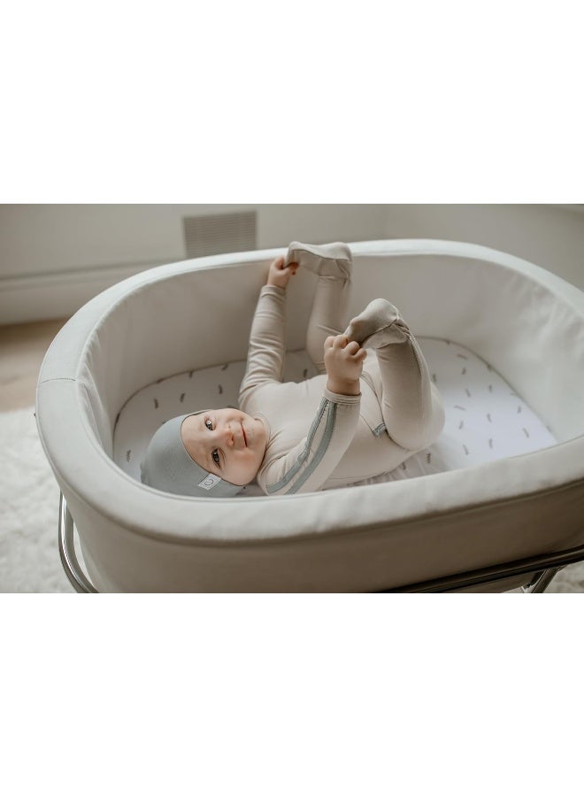 Ely's & Co. Ely's & Co. Bassinet Sheet Set 2 Pack - Baby Bassinet Sheets with 100% Jersey Cotton - Bassinet Sheets for Baby Girl and Boy - Image 3